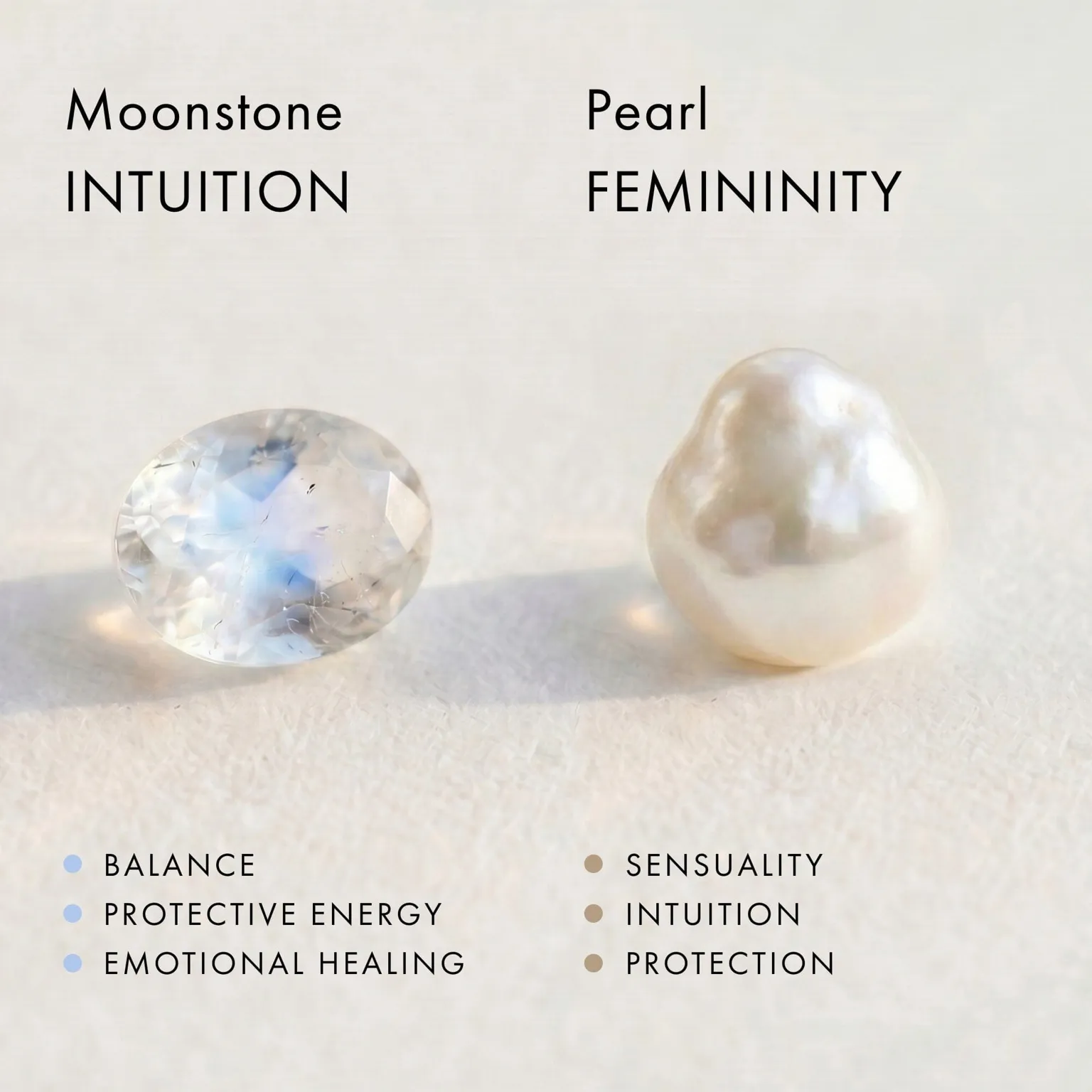 Moonstone Pearl Hoops - Heirloom