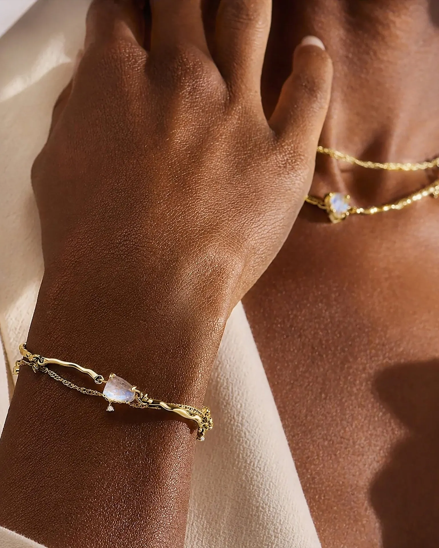 Moonstone Bracelet - Flow