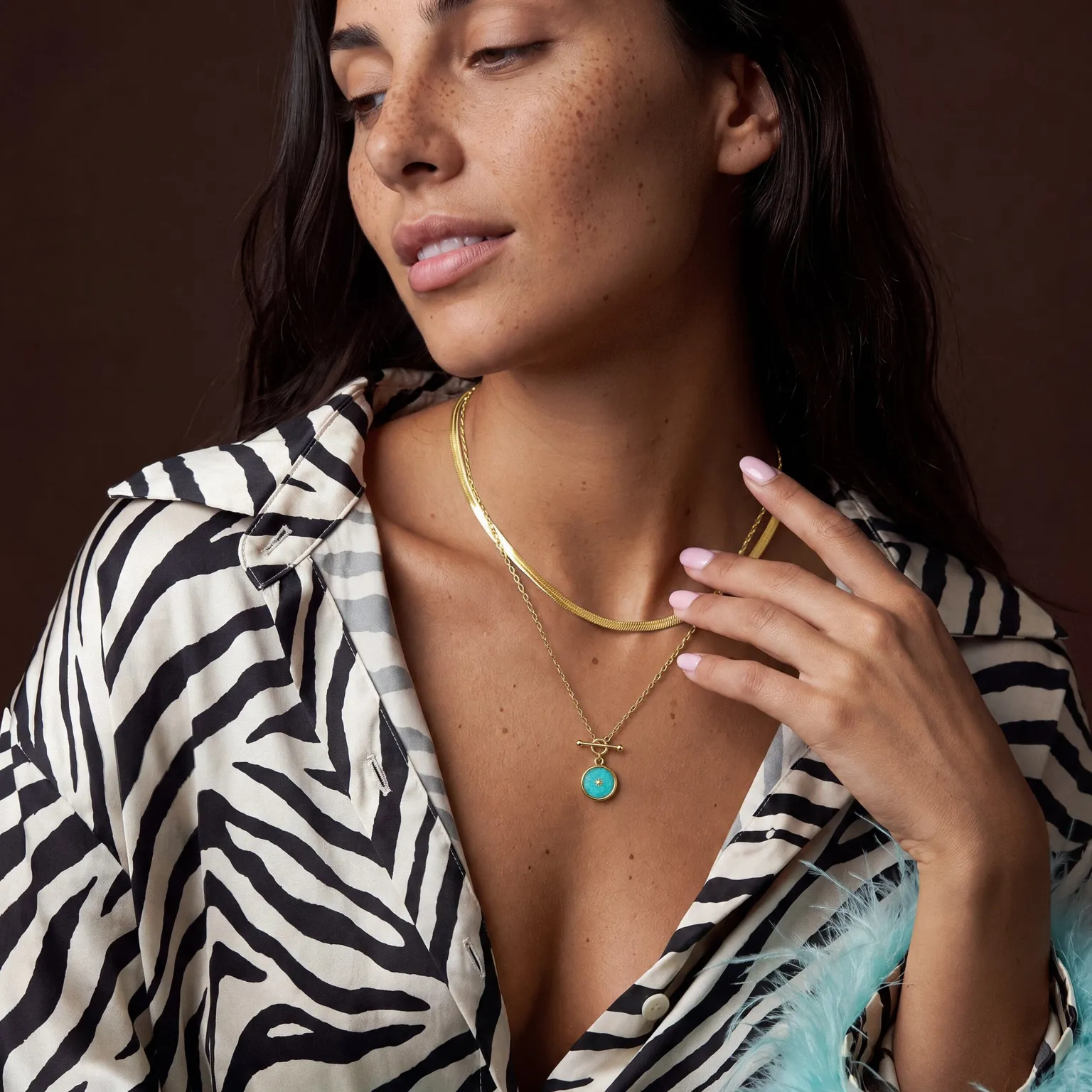 Amazonite T-Lock Necklace - Sol