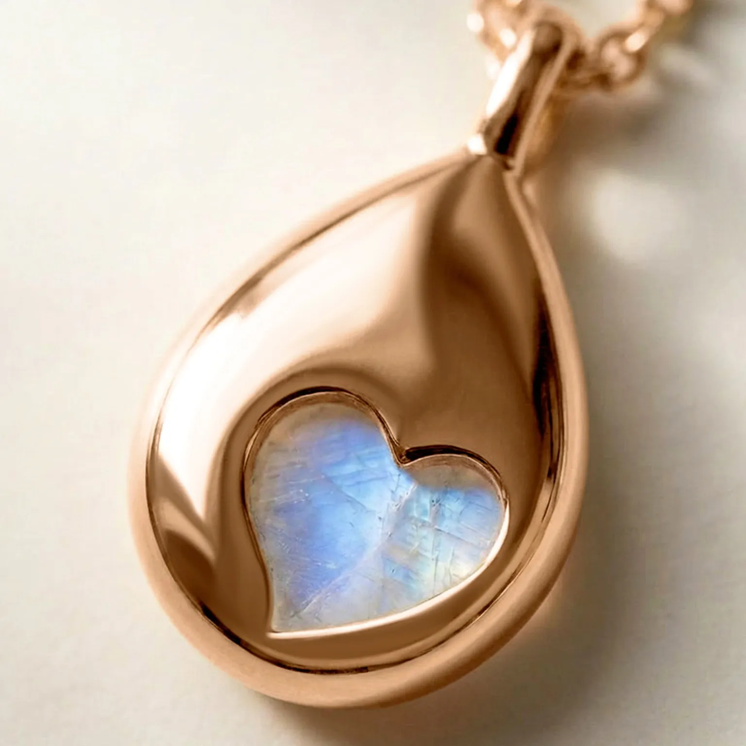 Moonstone Necklace - Hidden Heart