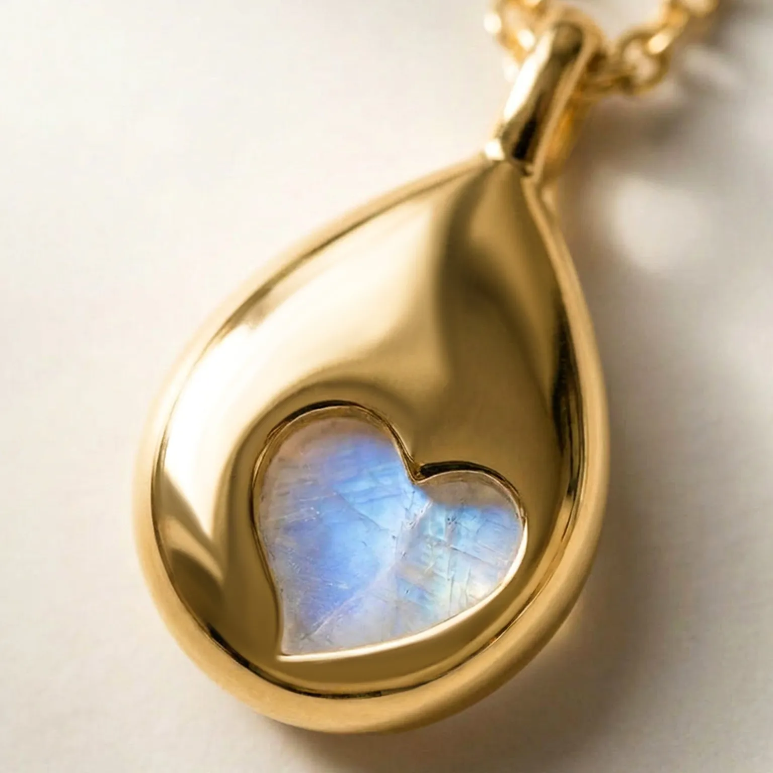 Moonstone Necklace - Hidden Heart