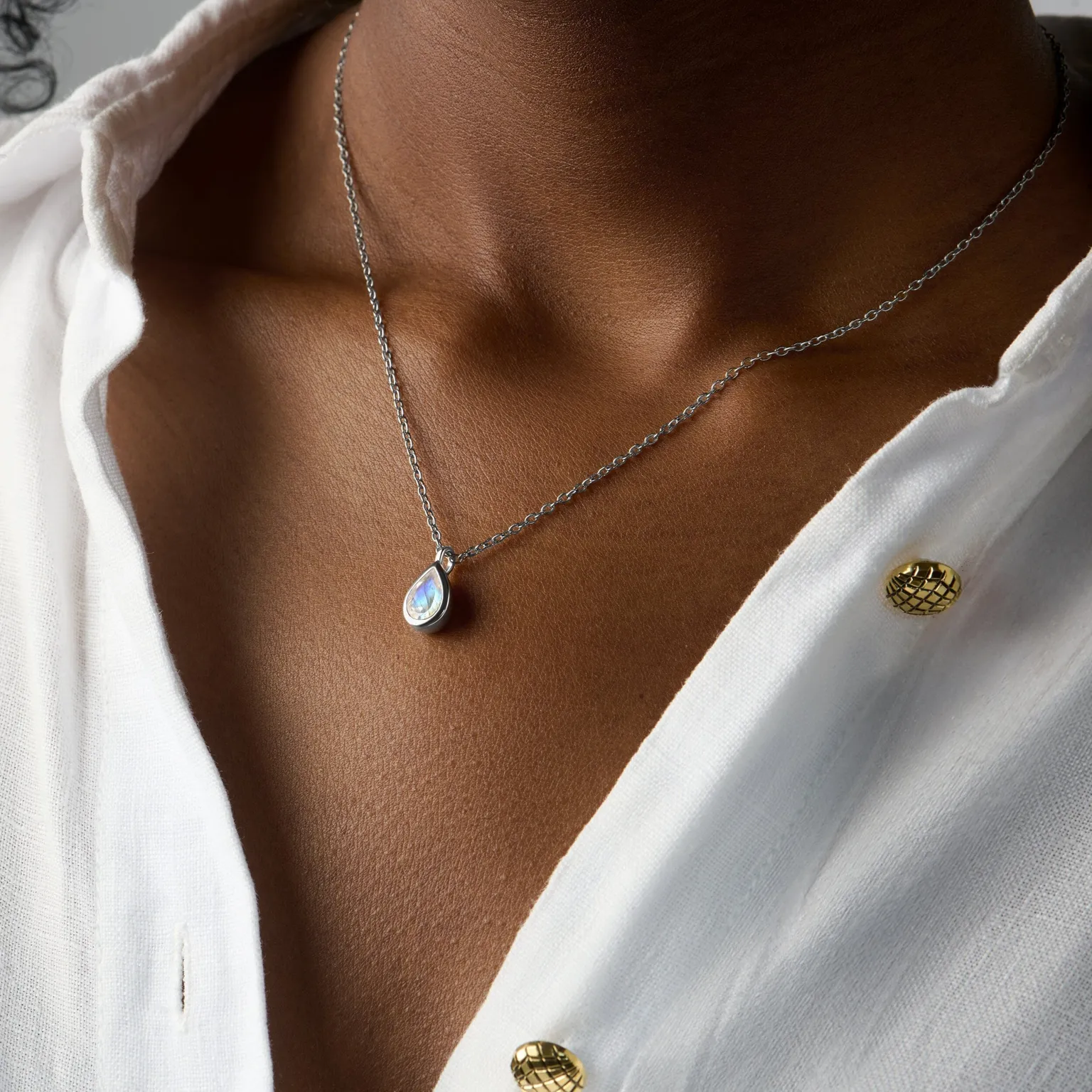 Moonstone Necklace - Hidden Heart