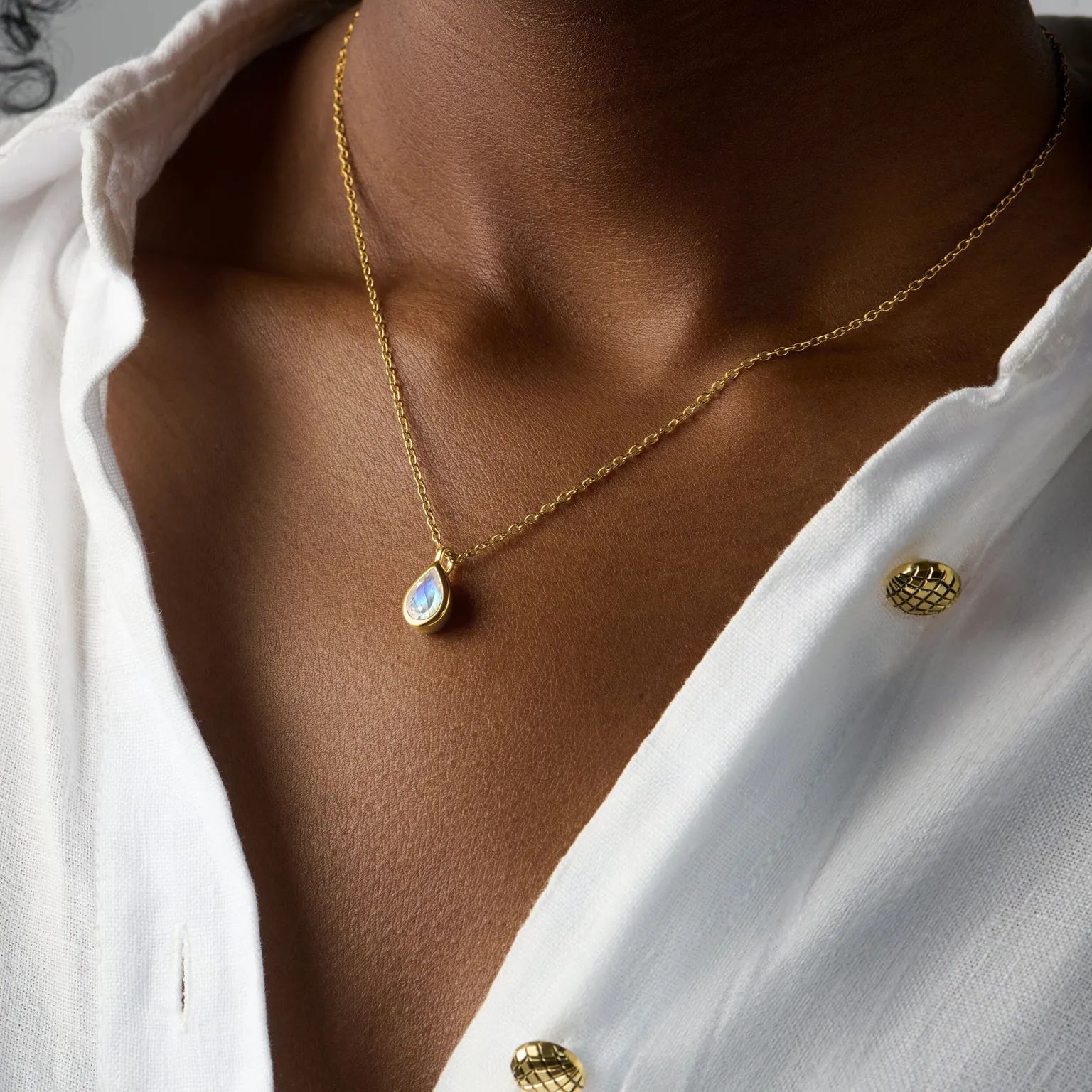Moonstone Necklace - Hidden Heart