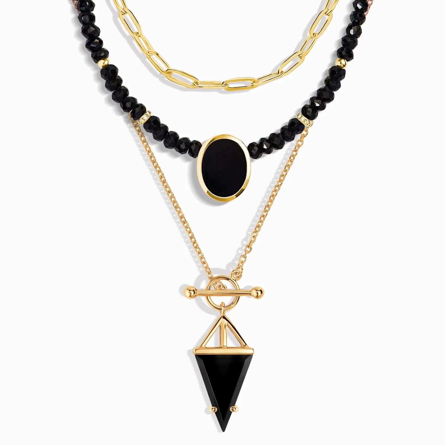 Enfolded & Heroine & Widelink Necklaces