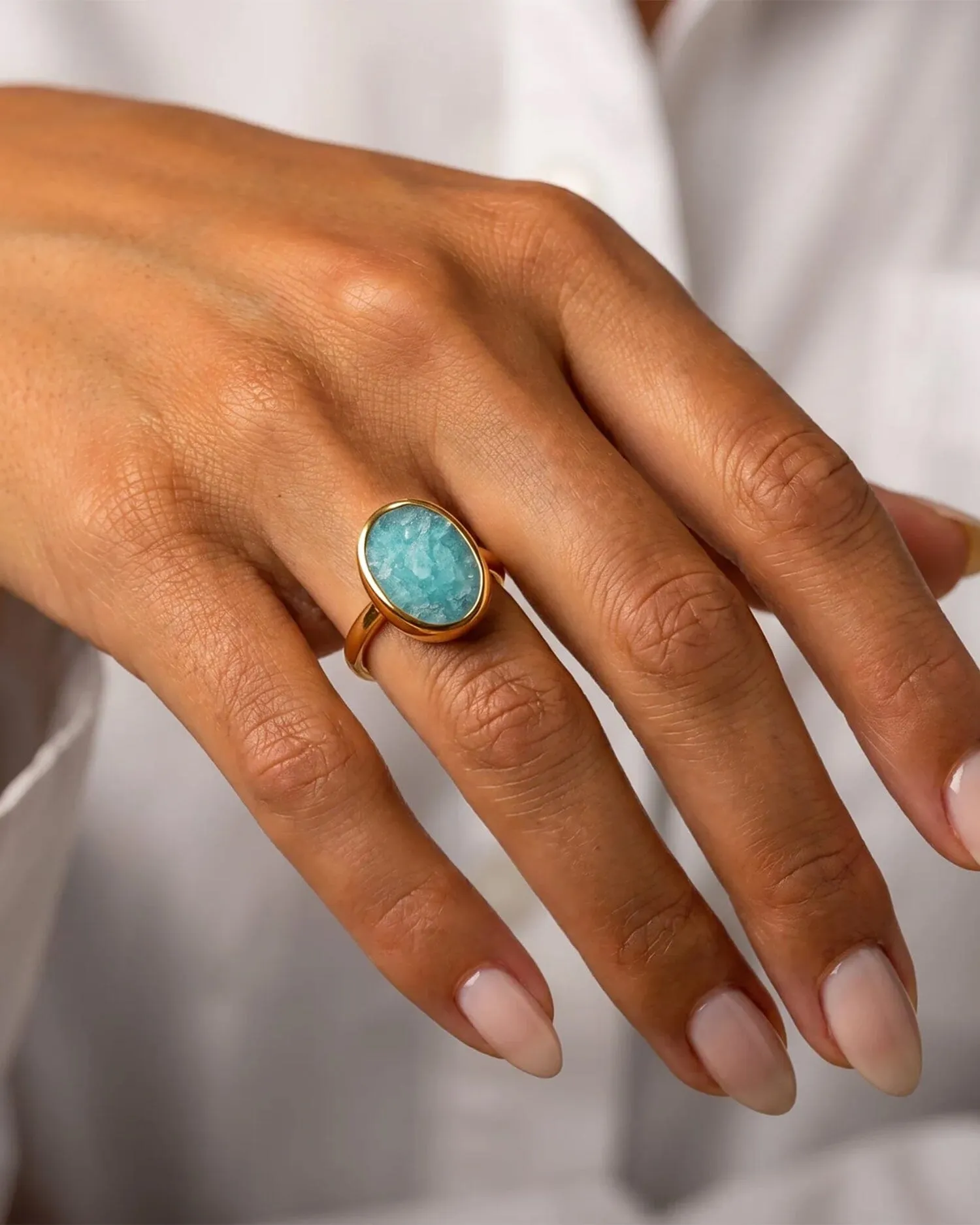 Amazonite Ring - Enfolded